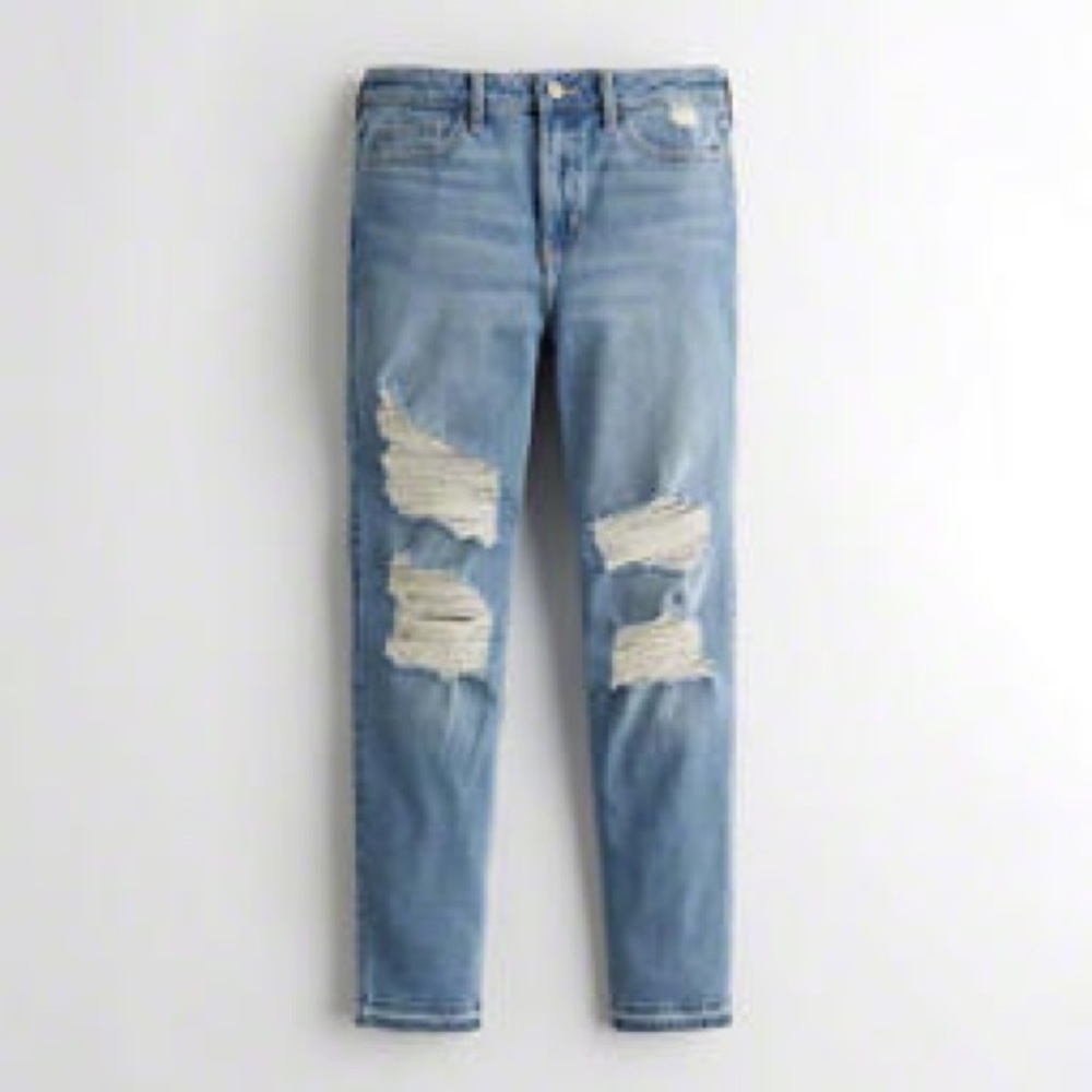 Vintage stretch high rise crop super skinny jeans
